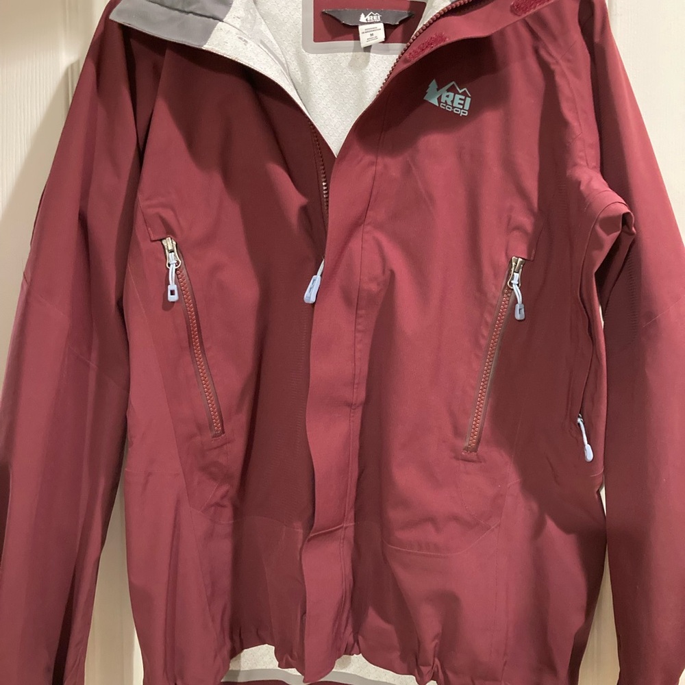 REI Women's Maroon Rain Jacket